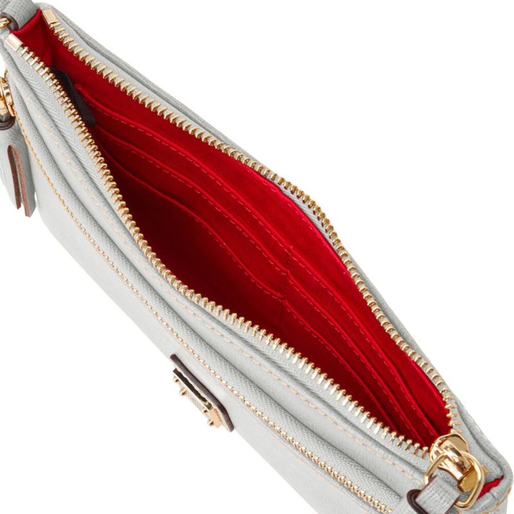 Dooney & Bourke Saffiano Double Zip Wristlet - Off White - Picture 3 of 3